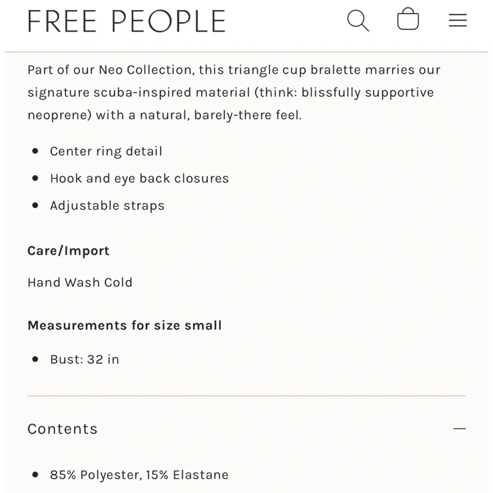 Free People | Oh Scuba Neo Bralette